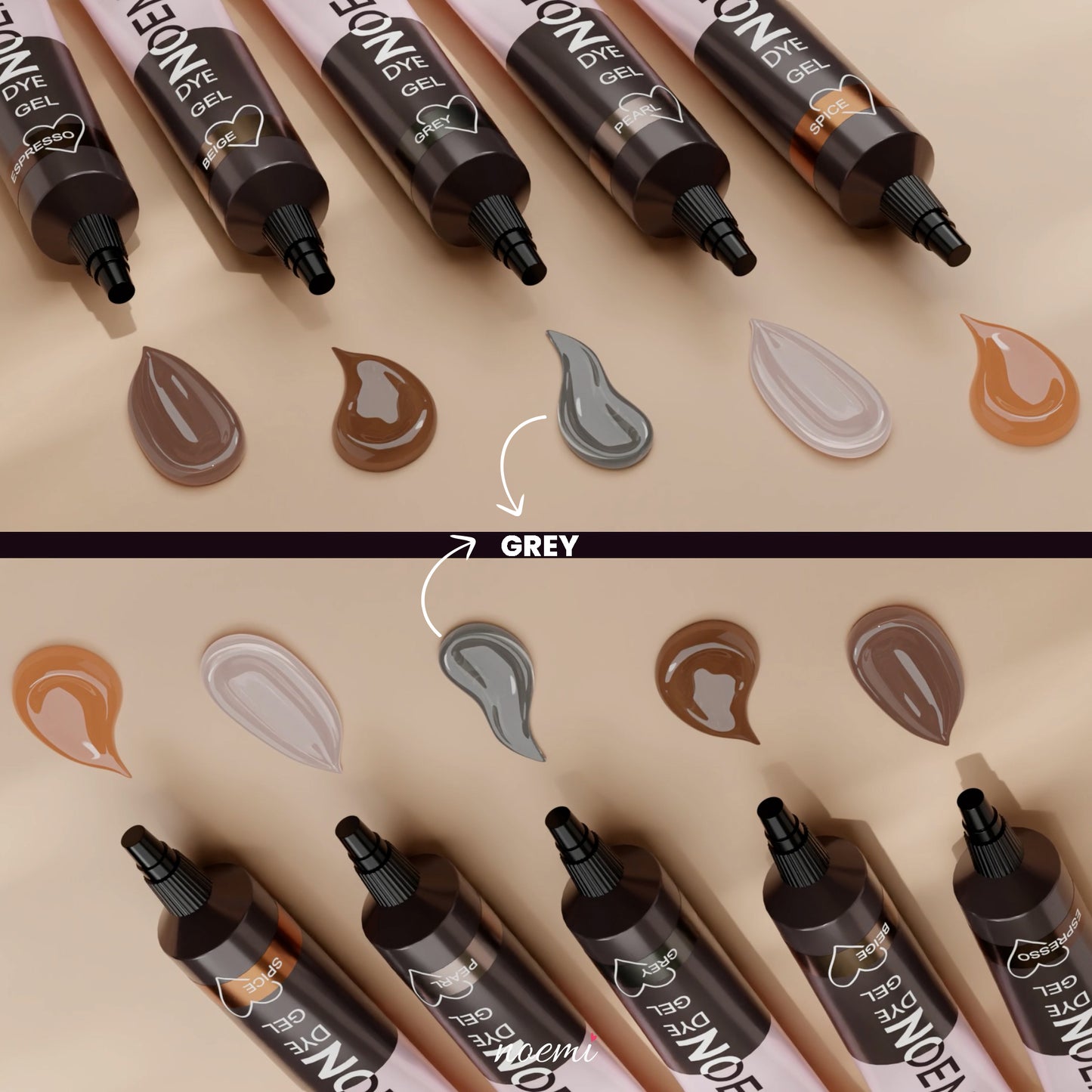 Noemi Liquid Gel Dye | Color Grey