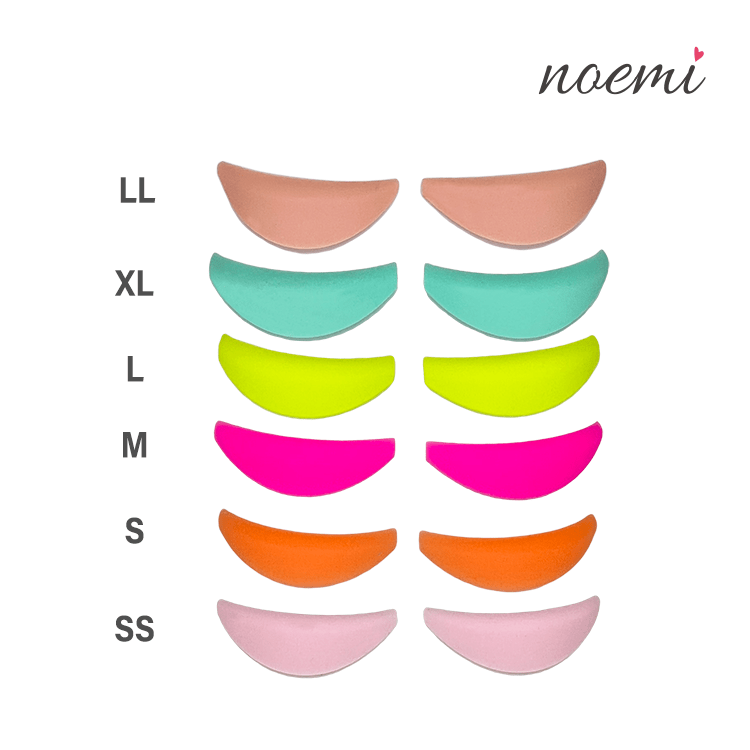 Noemi Silicone Pads - Rainbow (Mixed 6 pairs) - Edge Beauty Pro ™️