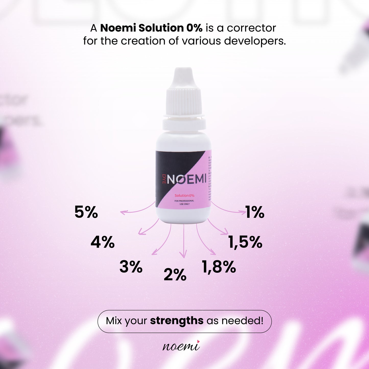 Noemi Official USA | Noemi 0% Lash and Brow Developer for Custom Strength