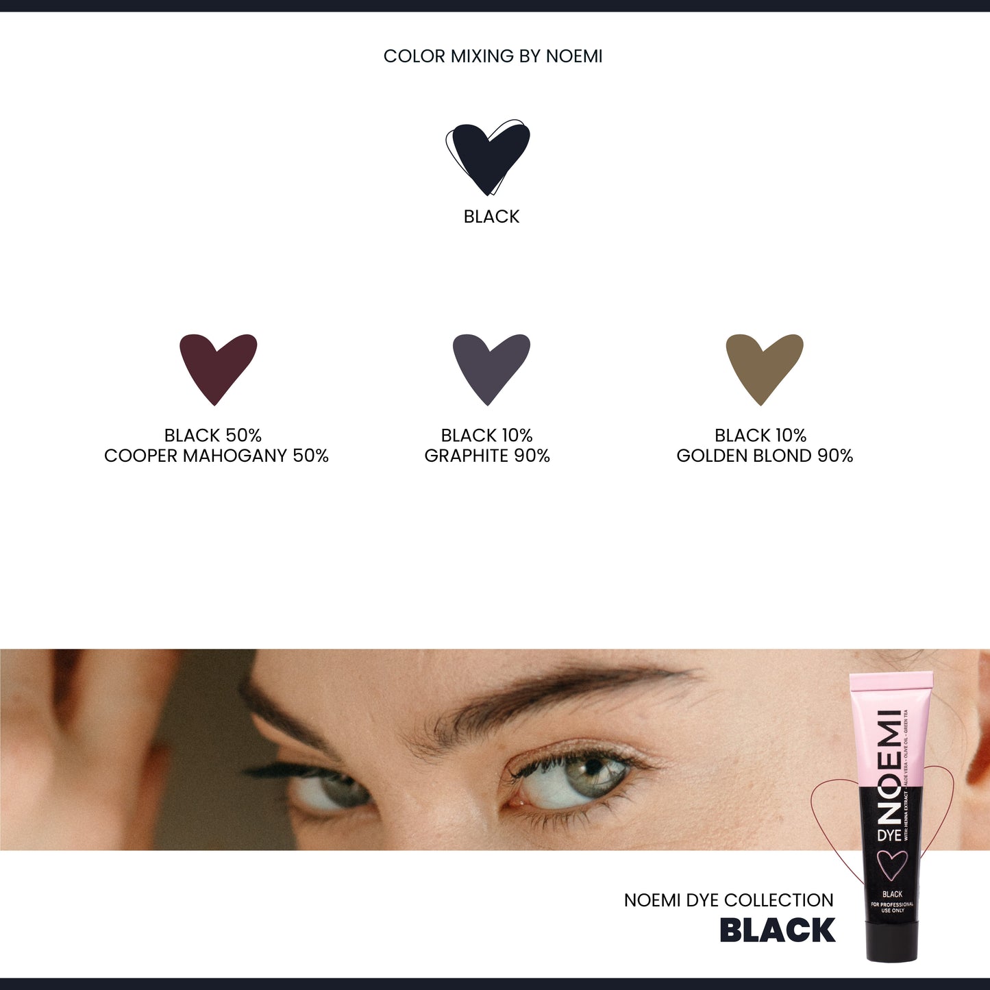 Noemi - Hybrid Brow & Lash Dye: Black