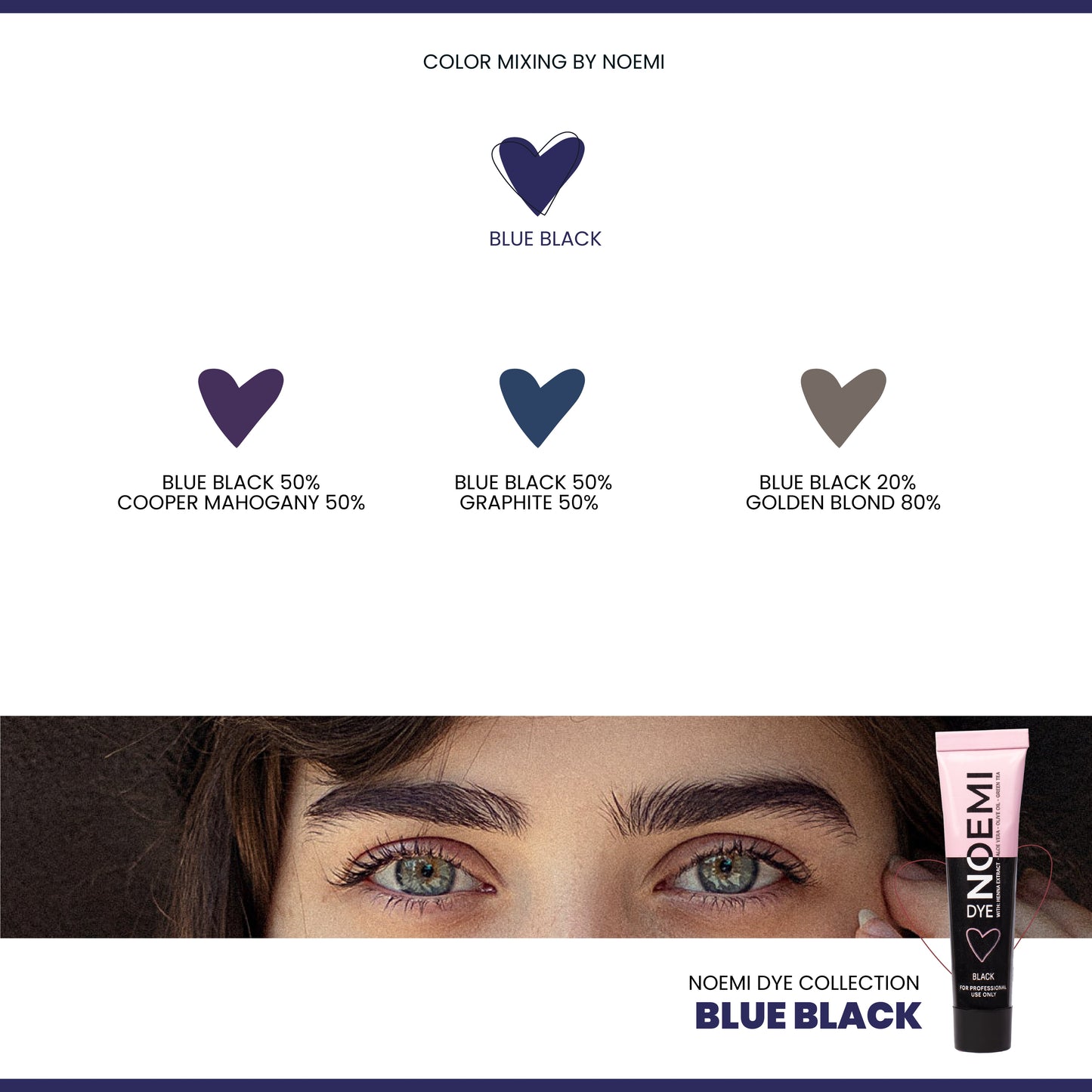 Noemi - Hybrid Brow & Lash Dye: Blue Black