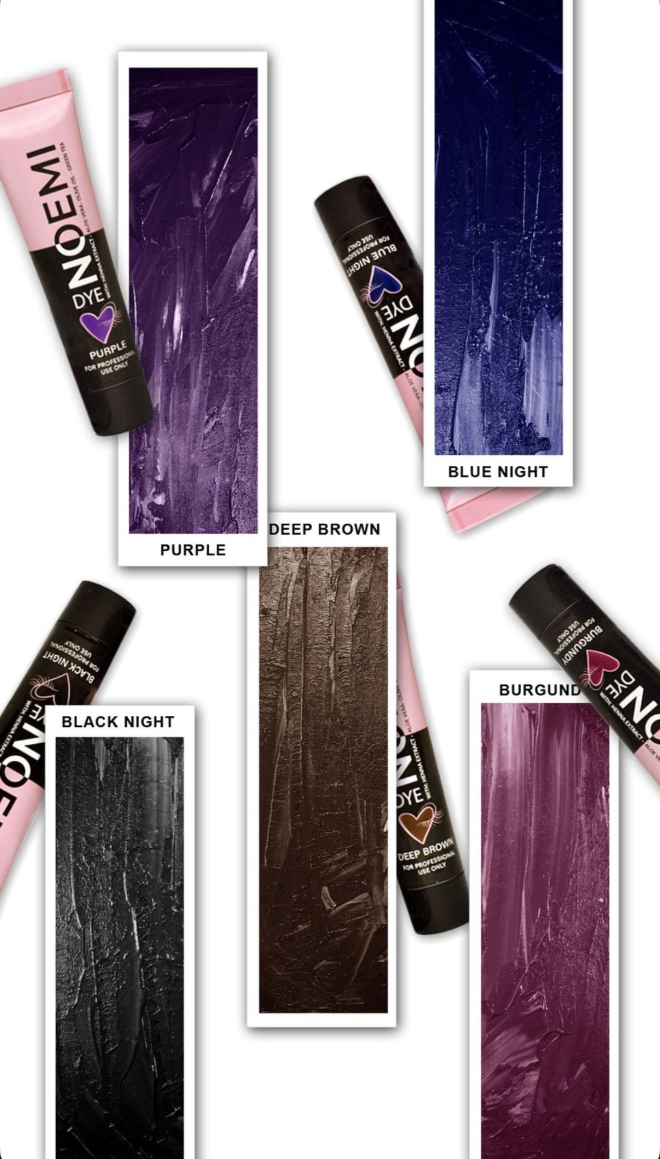 Noemi - Eyelash Shade Color Swatch Set